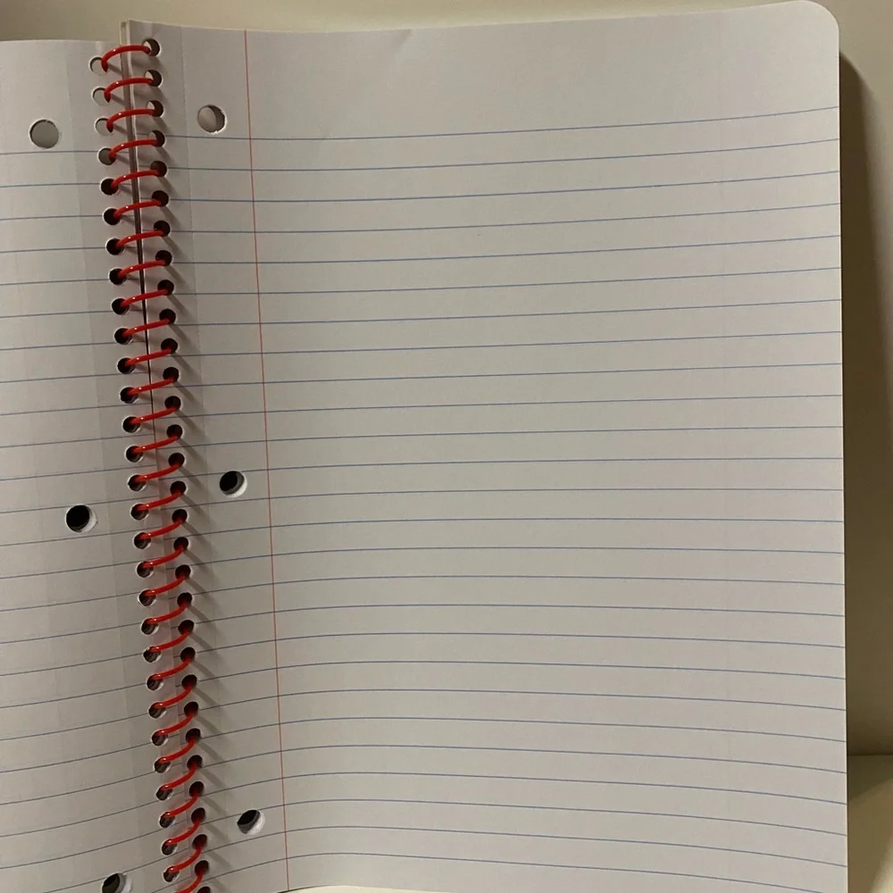 Camaro Notebook Bundle of 4 Red & Blue Spiral General Motors School Supplies GM